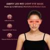 Amifiy Red Light Therapy for Eyes, 3 Minutes Around-Eyes Red Light Eye Mask, Eye Massager for Reducing Dark Circles and Puffiness, Smoothing Fine Lines for Men Women (Pink) view 2