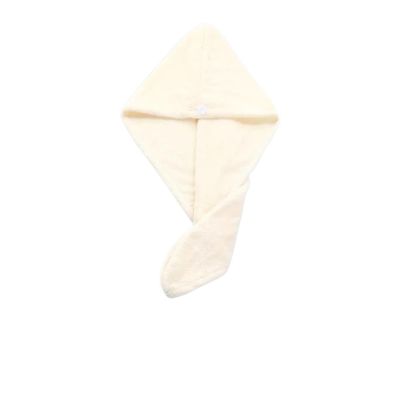 ADETSES Hair Towel Wrap Fast Dry Hair Towel Super Absorbent Microfiber Coral Velvet Hair Drying Towel Quick Dry Hair Turban(White)