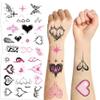 10 Sheets Y2k Aesthetic Temporary Tattoos Stickers for Girls Teens, Cool 2000s Cyber Trendn Temporary Tattoos Stickers Y2K Birthday Themed Party Supplies Decoration Collect(Y2K) view 2