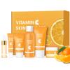 Baorder 6PCS Hydrating Skin Care Set with Vitamin C,Face Care Kit Includes Serum,Face Cream,Eye Cream,Toner,Sunscreen,Cleanser,Face Care Set for Women,Unique Gift view 1