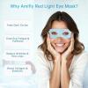 Amifiy Red Light Therapy for Eyes, 3 Minutes Infrared Red Light Eye Mask for Under Eye Dark Circles, Eye Bags & Wrinkles, Collagen Booster Anti-Aging Device For Women & Men, Soft Silicone view 2