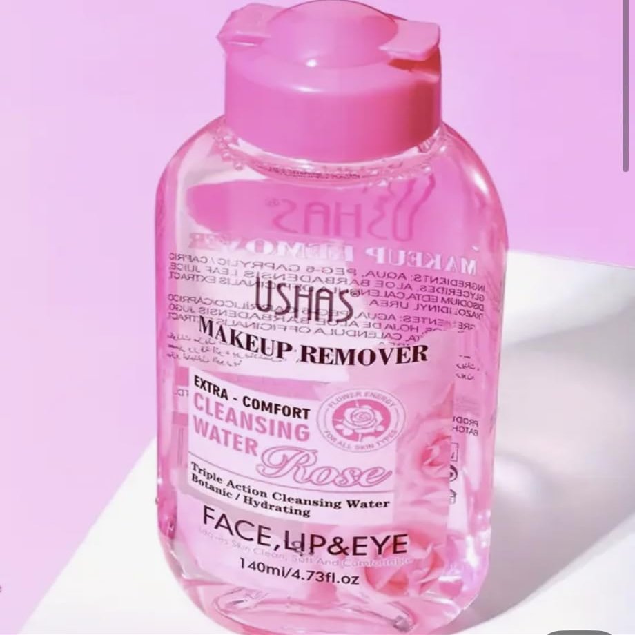 Rose Makeup Remover, Triple Action Cleansing Water for Face Lip & Eye, Extra Comfort Hydrating Formula, 4.73 fl.oz