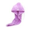 ADETSES Hair Towel Wrap Fast Dry Hair Towel Super Absorbent Microfiber Coral Velvet Hair Drying Towel Quick Dry Hair Turban(Purple) view 1