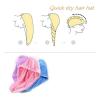 ADETSES Hair Towel Wrap Fast Dry Hair Towel Super Absorbent Microfiber Coral Velvet Hair Drying Towel Quick Dry Hair Turban(Purple) view 4