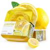 AKARY Lemon Loofah Soap, Exfoliating Scrub Soap Bar Deep Cleaning Bath, Softens Cuticle Smooth Skin Removing Dirty Balance Water Oil for Body Face Washing (100 G, Lemon) view 1
