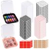 Aemygo 48 Sets Press On Nail Storage Box, Artificial Nail Display Case Acrylic Nail Boxes Press On Nail Packaging Box, Adhesive Double Sided Tape Nail Box for Nail Salon4 Colors view 1