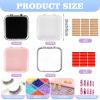 Aemygo 48 Sets Press On Nail Storage Box, Artificial Nail Display Case Acrylic Nail Boxes Press On Nail Packaging Box, Adhesive Double Sided Tape Nail Box for Nail Salon4 Colors view 3