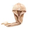 ADETSES Hair Towel Wrap Fast Dry Hair Towel Super Absorbent Microfiber Coral Velvet Hair Drying Towel Quick Dry Hair Turban(Brown) view 1