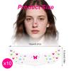 10pcs Pride Freckles Face Tattoos, Holographic Rainbow Butterfly Glitter Sparkle Temporary Stickers Waterproof Speckles Makeup Patches for Pride Parade Rave Festival Party Accessories view 2