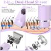 4-in-1 Bikini Trimmer for Women, 12,000 RPM Painless Electric Shaver for Women Pubic Hair Removal, IPX7 Waterproof with LED Light, Cordless Body Hair Trimmer for Bikini Area, Face, Arms & Legs view 3