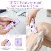 4-in-1 Bikini Trimmer for Women, 12,000 RPM Painless Electric Shaver for Women Pubic Hair Removal, IPX7 Waterproof with LED Light, Cordless Body Hair Trimmer for Bikini Area, Face, Arms & Legs view 4