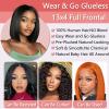 10 Inch Bob Wig Human Hair 13x4 HD Lace Front Wigs Pre Plucked Short Bob Wig Lace Frontal Wigs for Black Women, Short Straight Glueless Human Hair Wig with Elastic Band, 180% Density, Natural Black view 3