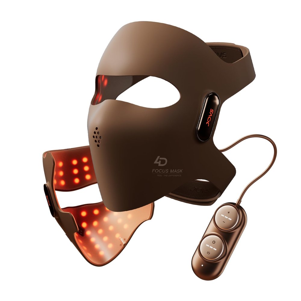 JOVS 4D Laser Light Therapy Mask, Red Light Therapy Mask for Face with FPT Technology, 4 Long Light Waves for Deep Anti-Aging and Wrinkle Reduction, 6 More Powerful than LED Laser Tech