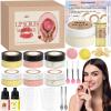 JUYRLE Sugar Lip Scrub Making Kit- 35Pcs Make Your Own Sugar Lip Scrub with Shea Butter, Almond Oil, Essential Oils, Moisturizing and Exfoliating Dry Lip, DIY Organic Lip Care Gifts For Women & Men view 1
