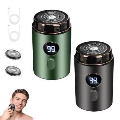 Pocket Shaver USB Mini Shavers for Men, Portable Electric Foil Shaver Men, Mini Razor Rechargeable Waterproof Trimmer for Face Hair for Travel, Home, Business Use (Mix)