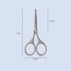 Trazzic Sandblasted Round Tip Nose Hair Trimmer for Men Women - Precision Facial Eyebrow Scissors, Hair Cutting Small Scissors, Eyelash, Mustache, Beard, Ear Trimming, 1-PACK view 2