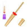5 in 1 Drill Bit, Professional Drill Bits Nail Tech Safe Reliable Electric Nail Drills Bits for Electric Manicure Drills Machine Acrylic Nails Cuticle Gel Polishing view 2