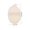 Didiseaon 3pcs Exfoliating Body Scrub Loofah Sponge Pads for Shower Bath Oval Ergonomic Design for Deep Cleansing and Smooth Skin Debris Removal and Circulation view 2