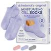 Dr. Fredericks Original Moisturizing Gel Socks for Men & Women  Dry Feet & Cracked Heel Treatment  Full Foot Gel Lining with Mango Butter, Shea Butter, Jojoba & Coconut Oil (Lilac Leisure) view 1