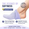 Dr. Fredericks Original Moisturizing Gel Socks for Men & Women  Dry Feet & Cracked Heel Treatment  Full Foot Gel Lining with Mango Butter, Shea Butter, Jojoba & Coconut Oil (Lilac Leisure) view 2
