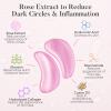 AURAE Rose Under Eye Patches (30 Pairs) - Under Eye Mask for Appearance of Dark Circles - For Puffy Eyes Smoothing - Skincare Mask view 2