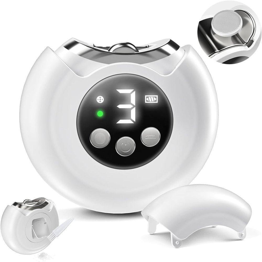 3 Speeds VBXBKC Electric Nail Clipper,Electric Automatic Nail Clipper with LCD Digital Display,Safety Electric Trimmer for Baby Seniors and Adult