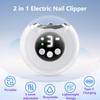 3 Speeds VBXBKC Electric Nail Clipper,Electric Automatic Nail Clipper with LCD Digital Display,Safety Electric Trimmer for Baby Seniors and Adult view 2