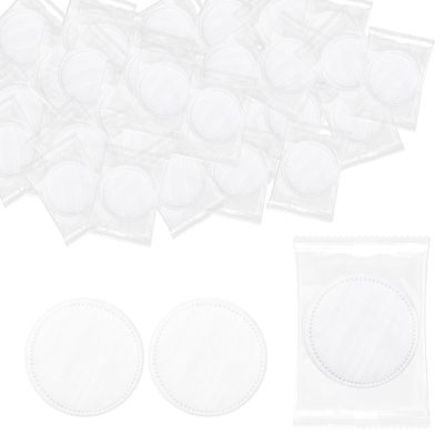 Individually Wrapped Cotton Rounds, Circular Cotton Pads, Individually Packaged, Easy to Carry, Suitable for Travel, Hotels, Business Trips, Camping (2 pcs/Set, 100 Set, in Total 200 pcs)