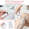 4-in-1 Bikini Trimmer for Women, 12,000 RPM Painless Electric Shaver with LED Light for Women Pubic Hair Removal, Dual Head Women's Trimmer for Underarms, Face & Legs, IPX7 Waterproof Wet & Dry Use view 4