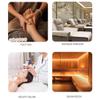 Foot Bath Spa with Heat & Massage, Pedicure Bowl with Colorful Lamp, Adjustable Temperature & Raised Nodes, for Home, Beauty Salons & Nail Salons, for Stress Relief for Men & Women B view 2