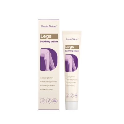 Kreain Nature Soothing Leg Cream  Varicose & Spider Veins Relief, Cooling Gel for Leg Pressure & Discomfort, Natural Plant-Based Formula, 1.06 OZ, 1 Pack