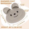 Silicone Foot Scrubber, Silicone Foot Washer for Shower, Bunny Callus Remover Feet Cleaner Brush, Suction Cup Massage Mat, Non Slip Pad for bathtub, bathroom, floor, cleaning, massage, shower view 2