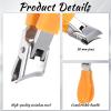 2 Pack Anti-Splash Slanted Nail Clippers, Wide Jaw Opening Angled Nail Clippers for Women and Men, Curve Ingrown Angled Toenail Clipper for Fingernail Ingrown Toenails Thick Nails (Orange & Black) view 3