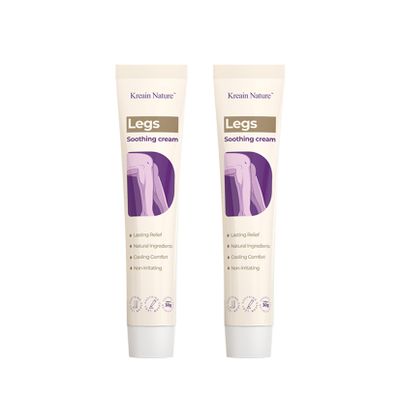 Kreain Nature Soothing Leg Cream  Varicose & Spider Veins Relief, Cooling Gel for Leg Pressure & Discomfort, Natural Plant-Based Formula, 1.06 OZ, 2 Pack