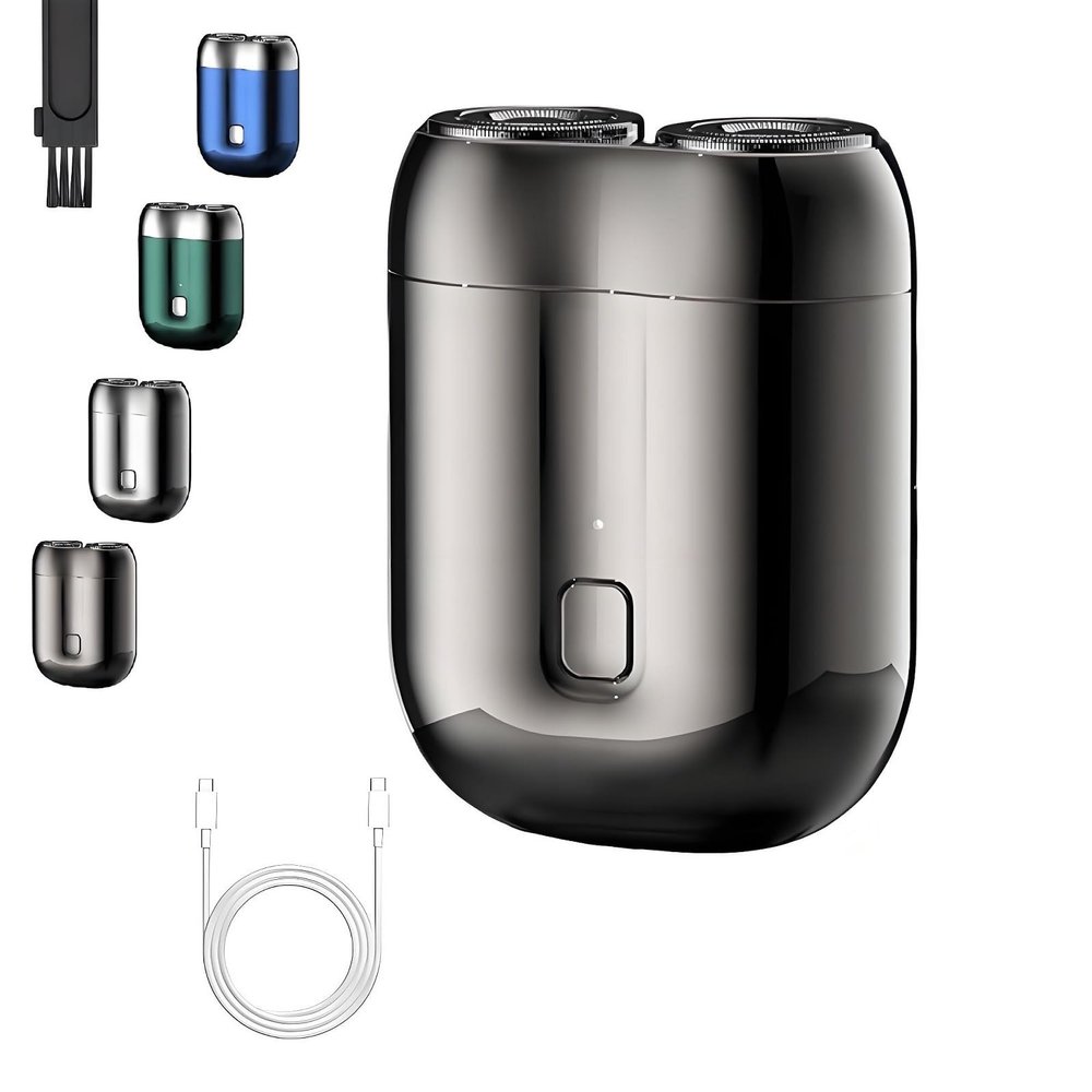 2025 New Upgrade Pocket Shaver USB Mini Shavers,Multiple Colors, USB-C Fast Charging,IPX6 Waterproof for Home, Car, Travel(Black)