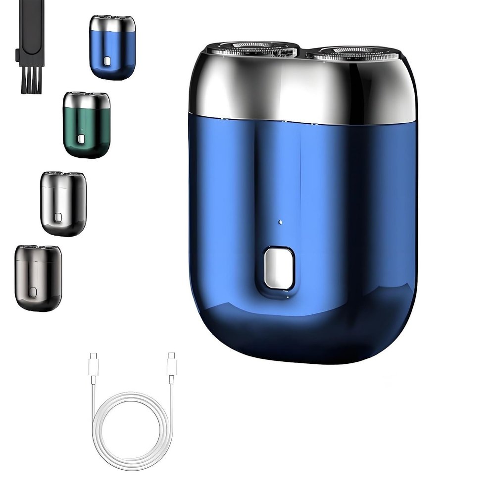 2025 New Upgrade Pocket Shaver USB Mini Shavers,Multiple Colors, USB-C Fast Charging,IPX6 Waterproof for Home, Car, Travel(Blue)