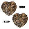 DWVTSLH Cute Leopard Compact Mirror for Purse, Double-Sided 2X/1X Magnifying Mirror for Women Men, Travel Makeup Mirror for Handbag, Handheld Vanity Mirror for Gift view 2