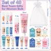 Dansib 48set/192pcs Best Team Ever Gifts Team Appreciation Thank You Gifts for Coworkers Women Employee Appreciation Gift Party Favors Basket Stuffers Items Travel Hand Lotion and Lip Balm Set view 4