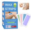 Wax Strips for Hair Removal 80PCS Large size Body Waxing Strips Patches with 20 Bags Calming Oil Wipes Honey Depilatory Patch at Home Easy Hair Removal for Men, Women, Face, Body view 1
