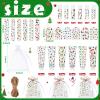 6 Sets/36 Pcs Christmas Party Favors Christmas Hand Cream Body Lotion Lip Balm Nail File Gifts Set Xmas Stocking Stuffers Travel Size Lotion Bulk Holiday Party Supplies for Coworkers Women Adults view 2
