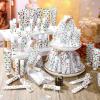 48 Sets/288 Pcs Christmas Party Favors Christmas Hand Cream Body Lotion Lip Balm Nail File Gifts Set Xmas Stocking Stuffers Travel Size Lotion Bulk Holiday Party Supplies for Coworkers Women Adults view 4