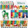 50 Pack Christmas Hand Cream, Facial Mask and Lip Balm Gift Set, Stocking Stuffers for Women, Bulk Christmas Gifts with Christmas Cards Organza Bag for Christmas Party Supplies, Christmas Decorations view 1