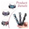 2025 Shiny Crystal Stone Braided Hair Clips for Women and Girls, Rhinestones, Easy to Braid Hair Clips (Style-1) view 3