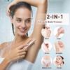 Bikini Trimmer for Women,2 in 1 Womens Electric Razors,Dual Head Shaver for Women Lady Facial Pubic Legs Private Area Body Hair,IPX7 Waterproof Wet & Dry view 2