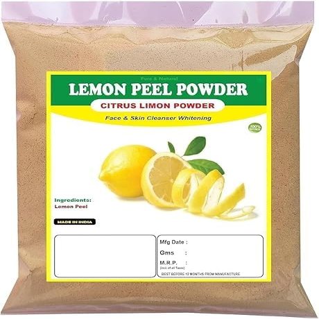 RG Lemon Peel Powder 100Gm | Citrus Limon | With Vitamin C | 100% Natural & Chemical Free | Face & Hair Pack | Natural Skin Cleanser | Defence from Tan & Oily Skin