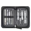 Hja Boutiques US Nail Clippers 9 Pcs Nail Art Tools Kits Nail Clippers Trimmers Kit with Leather Box Nail File/Cuticle Pusher/Callus Shaver/Earpick Manicuring view 1