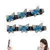 2025 Shiny Crystal Stone Braided Hair Clips for Women and Girls, Rhinestones, Easy to Braid Hair Clips (Style-5) view 1