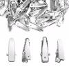 120pcs Alligator Clips Small Alligator Clips Silver Crocodile Clip Available for Hair Accessories Diy Supplies Crafts Accessories (1.6in) view 1