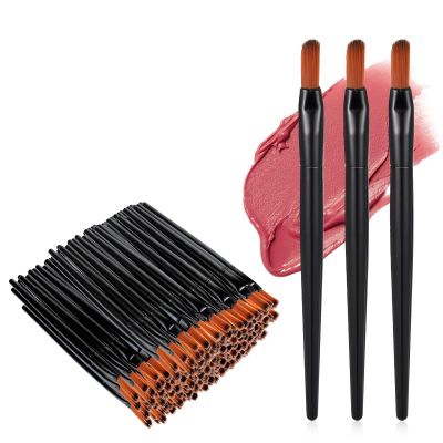 300 Pack Disposable Lip Brushes, Multifunctional Beauty Makeup Applicators For Lipstick, Concealer, Eyebrow, Bulk Cosmetic Tools 3 Inch Black