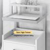 exproyzk Wall Mounted Barbershop Cabinet with Hair Dryer Rack Hairdressing Tool Storage Cabinet(White#A) view 4